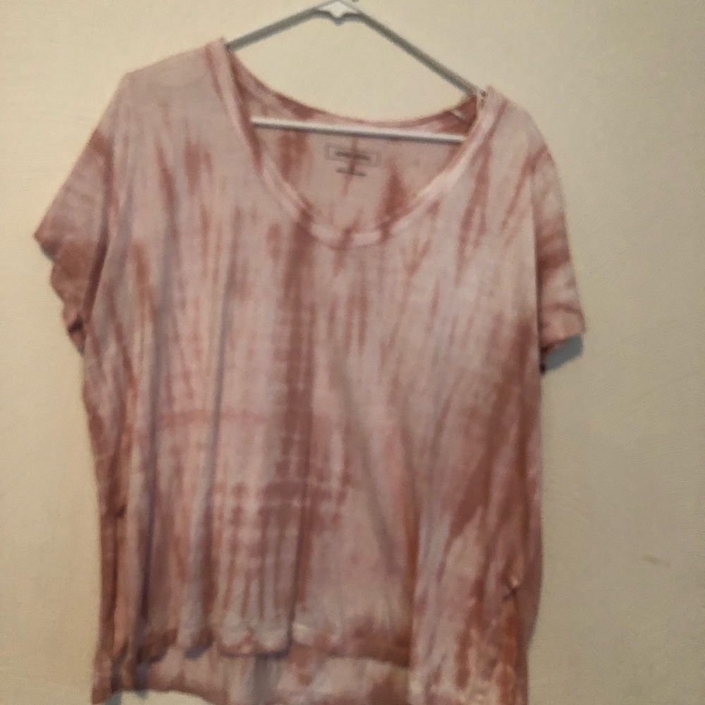 pink tie dye top
